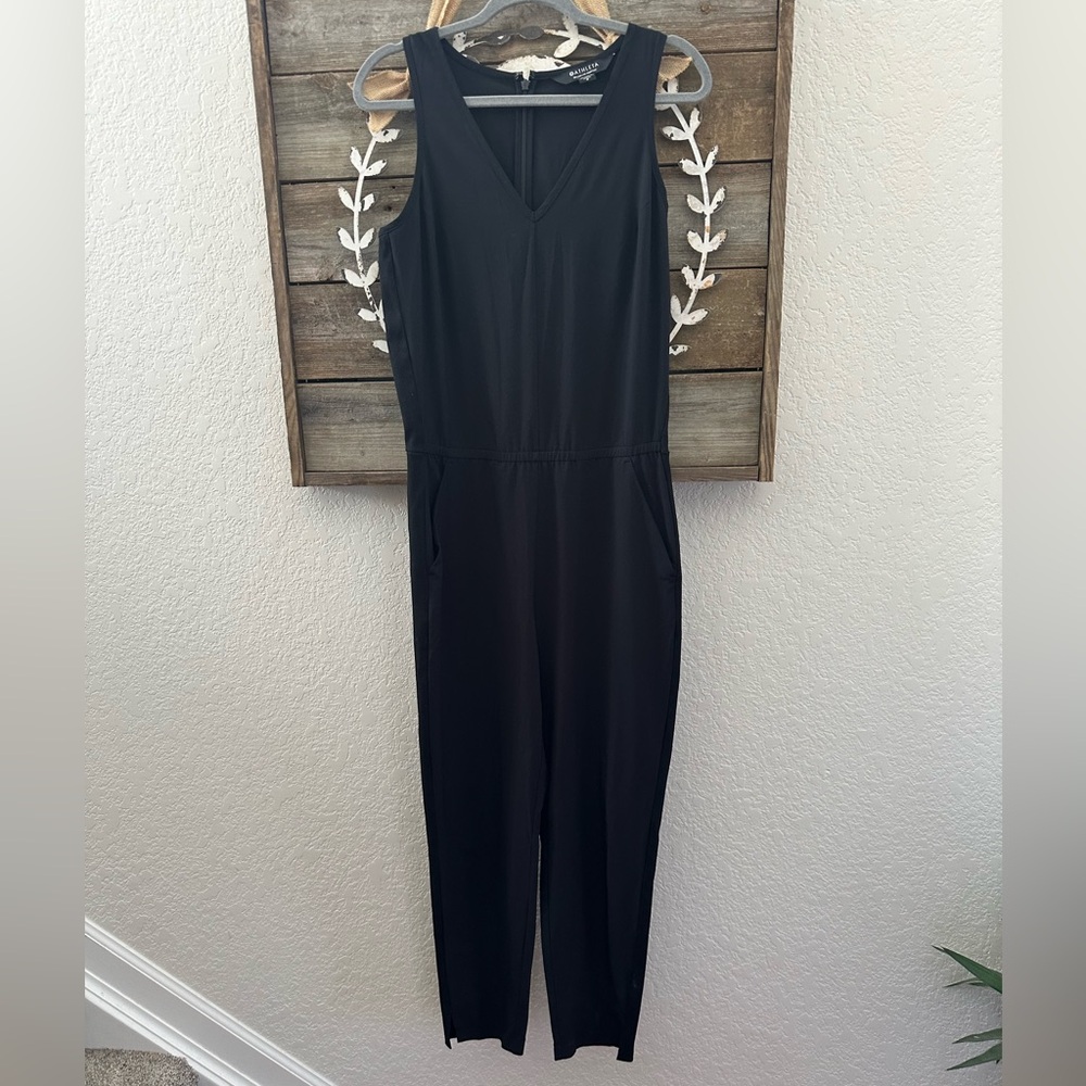 Athleta‎ Brooklyn Jumpsuit Black Sleeveless Ladies size 8